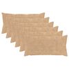 vidaXL Kissenbezug 6 stk. HEERLEN Creme 40 x 70 cm Faux Kaninchenfell