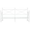 vidaXL Tagesbett Ausziehbar ohne Matratze Wei&szlig; 80x200 cm Stahl