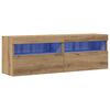 vidaXL TV-Wandschrank 2 stk. Artisan-Eiche Holzwerkstoff