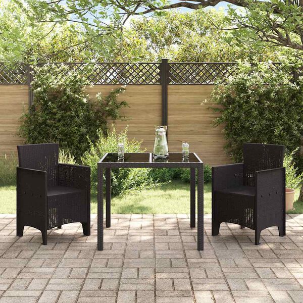 vidaXL Gartenstuhl 2 pcs Braun 53 x 49 x 85 cm PP