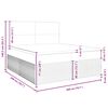 vidaXL Boxspringbett mit Matratze Blau 200x200 cm Stoff