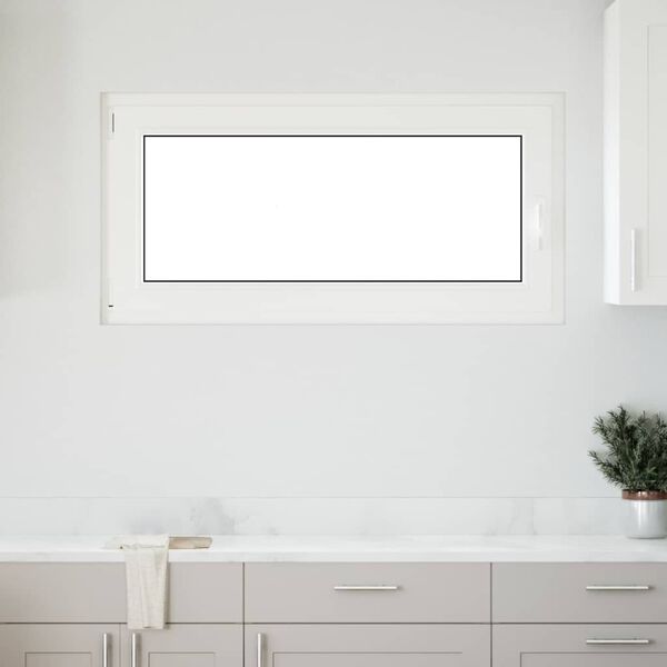 vidaXL Kellerfenster RISOR 120x60 cm Dreh Kipp DIN Links Wei&szlig;