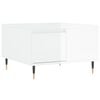 vidaXL Couchtisch Hochglanz-Wei&szlig; 55x55x36,5 cm Holzwerkstoff