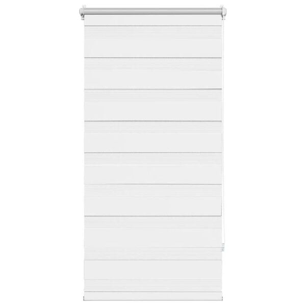 vidaXL Zebra-Rollo 80,9 x 150 cm, Stoffbreite 76,7 cm, Wei&szlig;