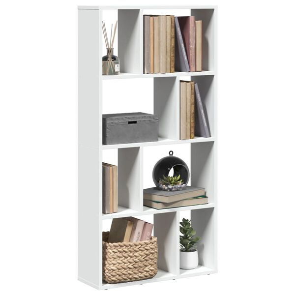 vidaXL Bücherregal Weiß 60 x 20 x 120 cm Holzwerkstoff