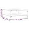 vidaXL Couchtisch Sonoma-Eiche 100x100x40 cm Holzwerkstoff