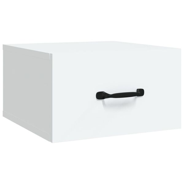 vidaXL Wand-Nachttisch Wei&szlig; 35x35x20 cm