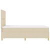 vidaXL Boxspringbett mit Matratze Creme 120 x 190 cm Stoff