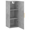 vidaXL Wandschrank Betongrau 34,5x34x90 cm