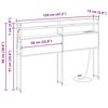 vidaXL Aufbewahrungskopfteil Braun Eichen-Optik 120 cm Holzwerkstoff