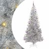 vidaXL Weihnachtsbaum mit 300 LEDs mit St&auml;nder Silber 240 cm PET