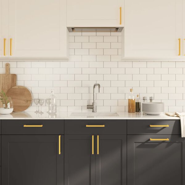 vidaXL M&ouml;belgriffe 20 Stk. Golden 160 mm Edelstahl