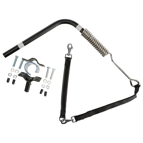 TRIXIE Fahrrad-Hundeleine Set Schwarz 1287