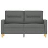 vidaXL 2-Sitzer-Sofa Dunkelgrau 120 cm Stoff