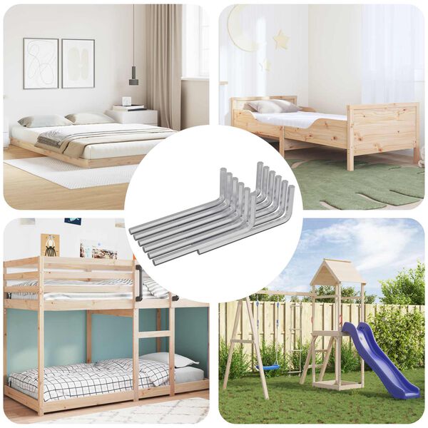 vidaXL Inbusschl&uuml;ssel 12 pcs Silber 32 x 86 mm Stahl