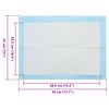 vidaXL Haustier Training Pad Uni 50 pcs 45 x 33 cm
