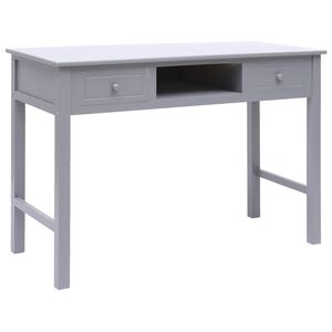 vidaXL Schreibtisch Grau 110&times;45&times;76 cm Holz