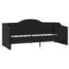 vidaXL Tagesbett USB Schwarz Stoff 90x200 cm