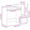 vidaXL Schreibtisch Graues Sonoma 106 x 41 x 88.5 cm Holzwerkstoff