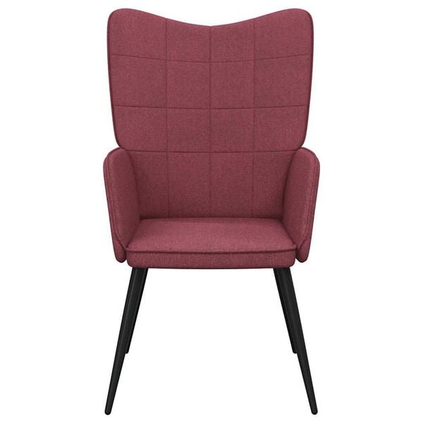 vidaXL Relaxsessel Weinrot Stoff