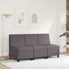 vidaXL | Modulares Armfreies Sofa | Grau 55 x 74 x 82 cm Kunstleder