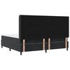 vidaXL Boxspringbett mit Matratze mit LED Schwarz 200 x 200 cm Samt