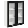 vidaXL H&auml;ngeschrank Schwarz Eichen-Optik 80 x 31 x 100 cm