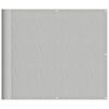 vidaXL Balkon-Sichtschutz Hellgrau 90x600 cm 100 % Polyester-Oxford