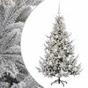 vidaXL K&uuml;nstlicher Weihnachtsbaum mit Weihnachtskugel 120 cm 150 LEDs