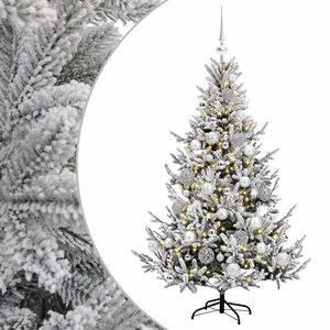 vidaXL K&uuml;nstlicher Weihnachtsbaum mit Weihnachtskugel 120 cm 150 LEDs