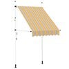 vidaXL Einziehbare Markise Handbetrieben 150 cm Gelb/Blau Gestreift