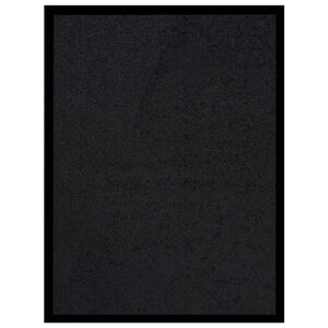 vidaXL Fu&szlig;matte Schwarz 40x60 cm