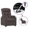 vidaXL Relaxsessel Elektrisch Dunkelbraun Stoff