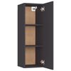 vidaXL TV-Schrank Grau 30,5x30x90 cm Holzwerkstoff