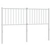 vidaXL Ersatz-Kopfteil Metall Wei&szlig; 135 cm