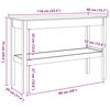 vidaXL Konsolentisch Wachsbraun 110 x 40 x 75 cm Massives Kiefernholz