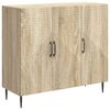 vidaXL Sideboard Sonoma-Eiche 89 x 34,5 x 80 cm Holzwerkstoff