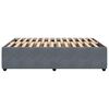vidaXL Bettgestell ohne Matratze Dunkelgrau 140x200 cm Samt