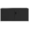 vidaXL Aktenschrank Schwarz 90x40x130 cm Stahl