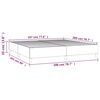 vidaXL Boxspringbettgestell Dunkelgrau 200x200 cm Samt