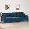 vidaXL 3-Sitzer-Sofa Blau 210 cm Samt