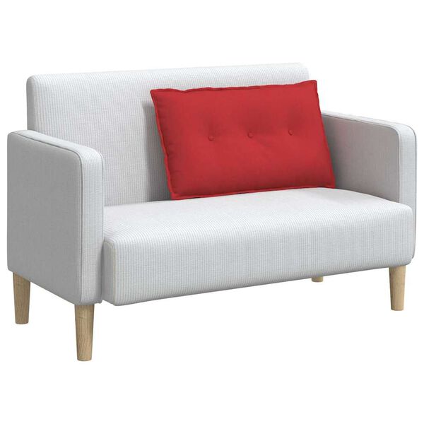 vidaXL R&uuml;ckenkissen Rot 80 x 19 x 50 cm Stoff