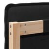 vidaXL Gepolstertes Kopfteil mit Kopfteil Nat&uuml;rlich und Schwarz 200 cm