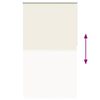 vidaXL Verdunkelungsrollo Cremewei&szlig; 135x210cm Stoffbreite 131,6cm