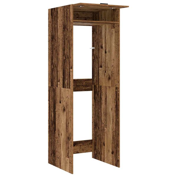 vidaXL Waschmaschinen-Schrank mit T&uuml;r 2 pcs Altholz 67,5 x 68 x 200 cm