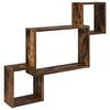 vidaXL Wandregal Wandhalterung Raucheiche 91,5 x 15 x 76 cm