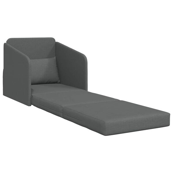 vidaXL Schlafsofa Dunkelgrau 65 x 80 x 83 cm Stoff