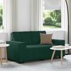vidaXL 2-Sitzer-Sofa Dunkelgr&uuml;n 160x78x84 cm Samt
