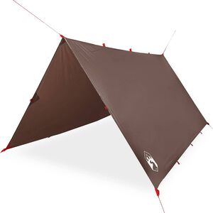 vidaXL Tarp Braun 366x306 cm Wasserdicht