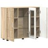 vidaXL Holzschrank Sonoma-Eiche 88,5 x 30,5 x 73 cm Holzwerkstoff